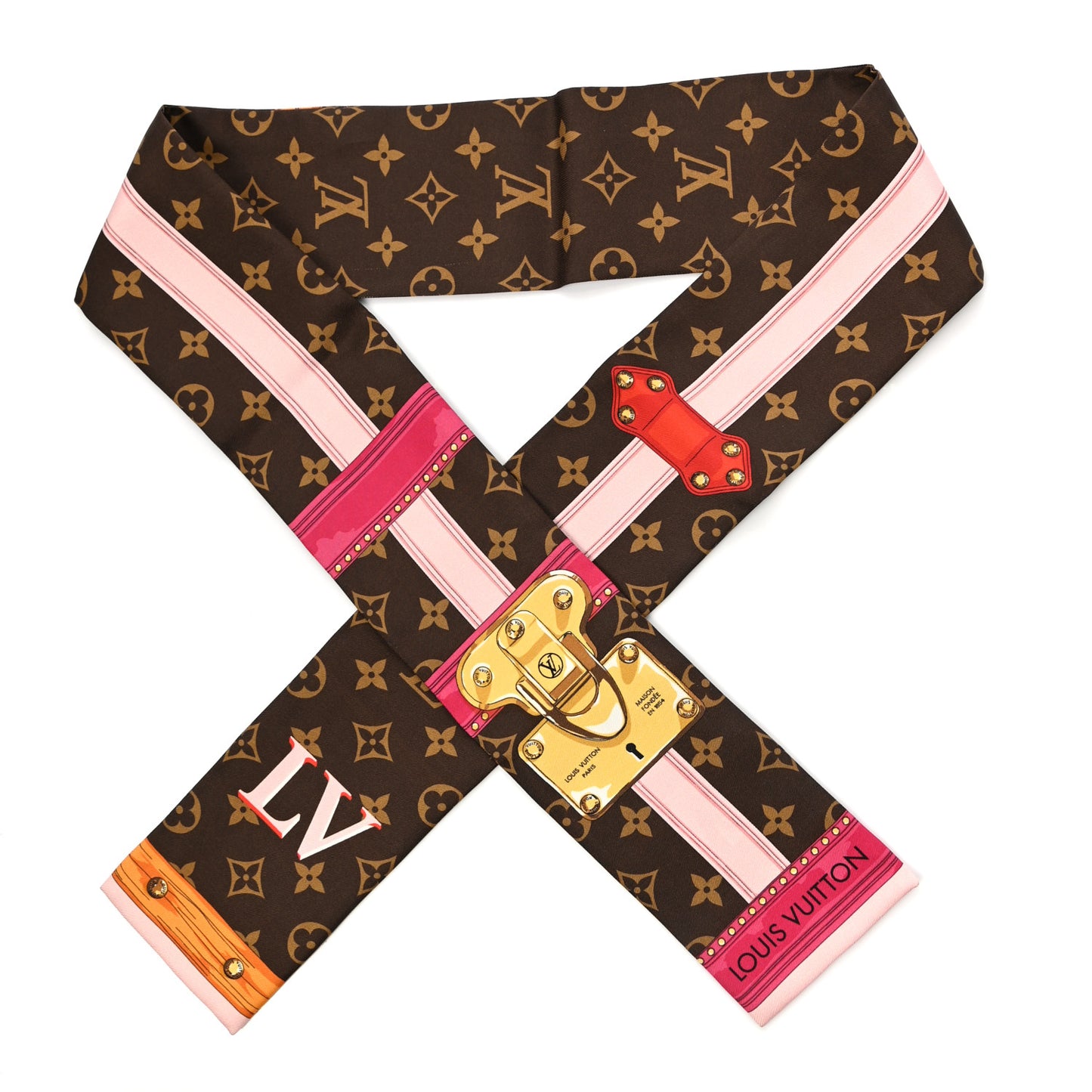 Silk Monogram Summer Trunks Bandeau Brown