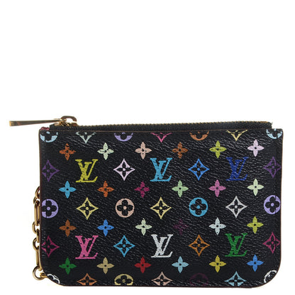 Louis Vuitton Monogram Multicolor Key Pouch Black Grenade 1 of 8
