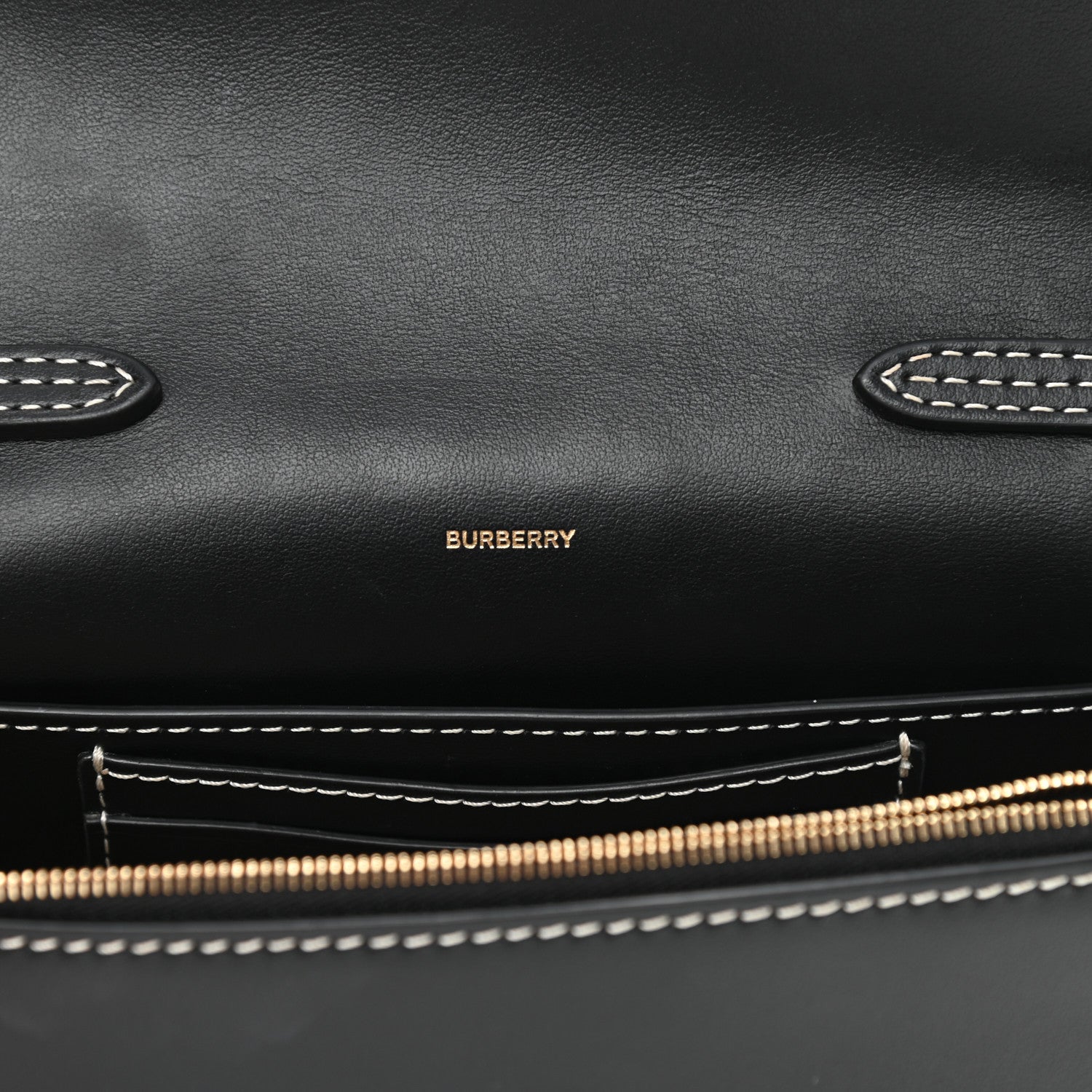 Burberry Smooth Calfskin Hackberry Crossbody Bag Black 6 of 18