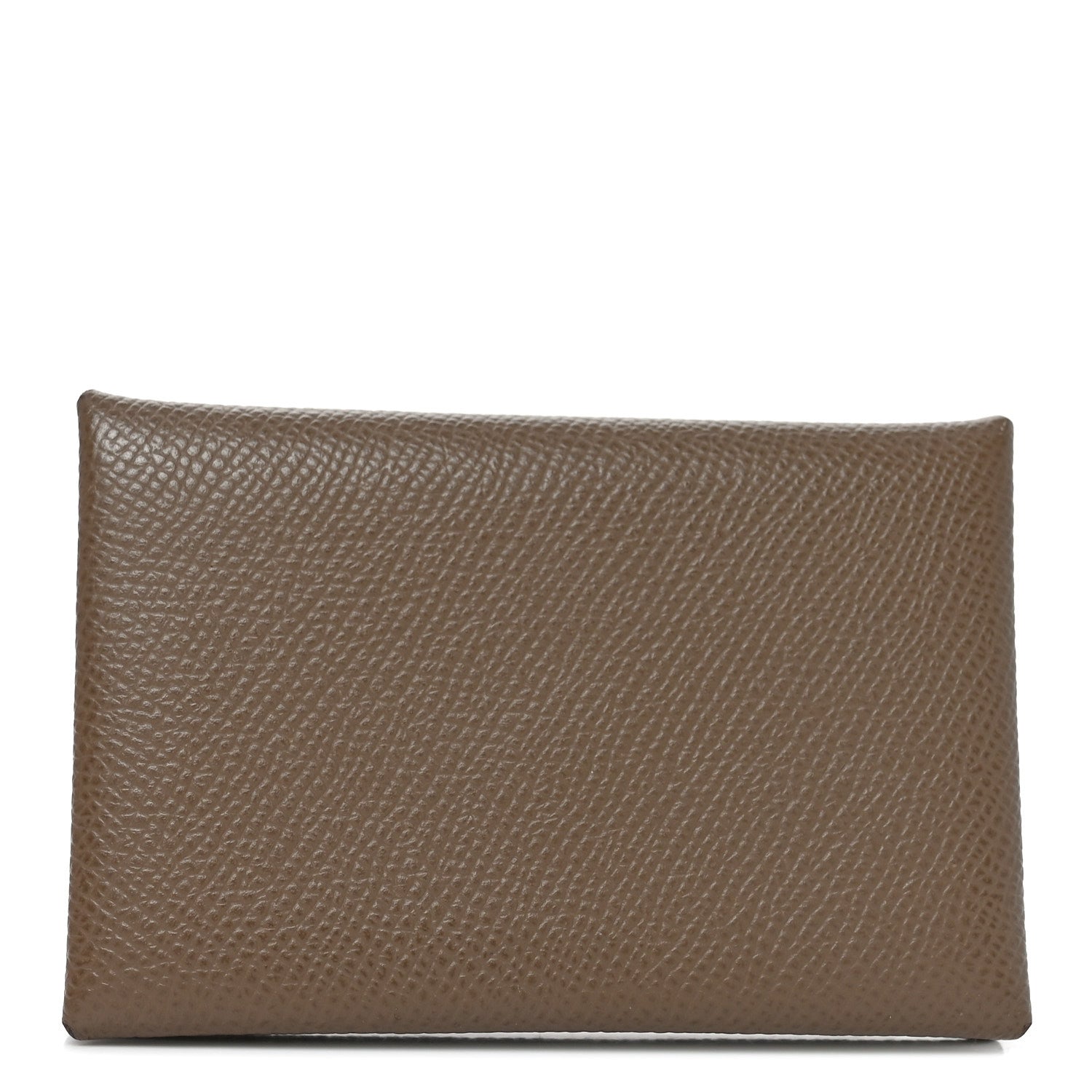 Hermes Epsom Calvi Card Case Etoupe 1 of 8