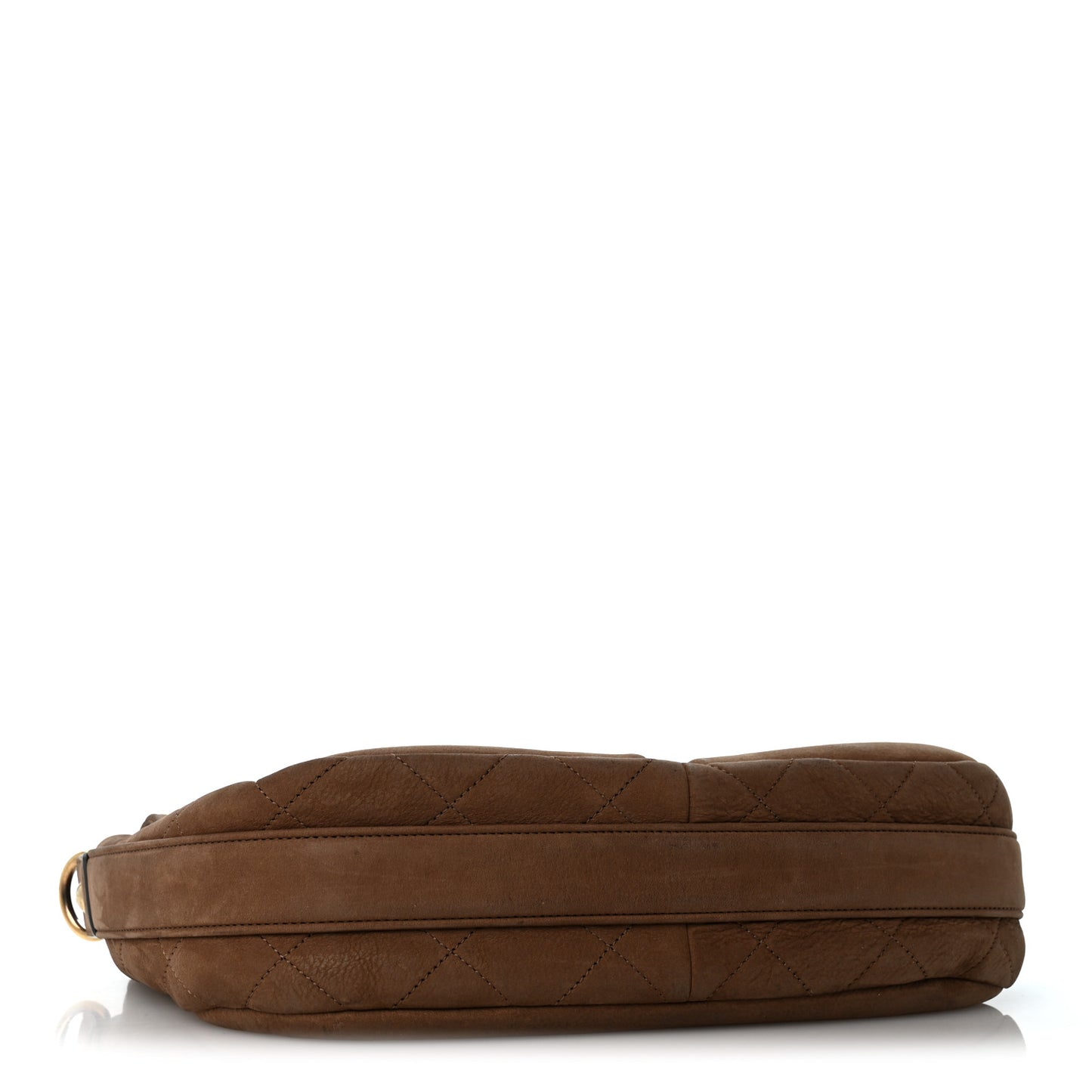 Suede Calfskin Stitched Small Paris in Rome Messenger Brown