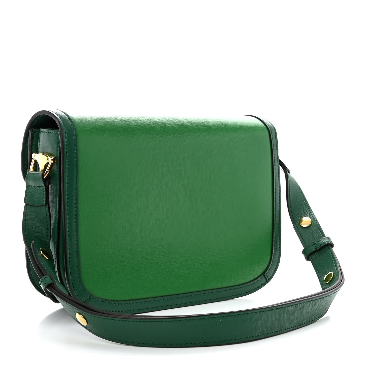 Azalea Calfskin Horsebit 1955 Shoulder Bag New Shamarock Emerald