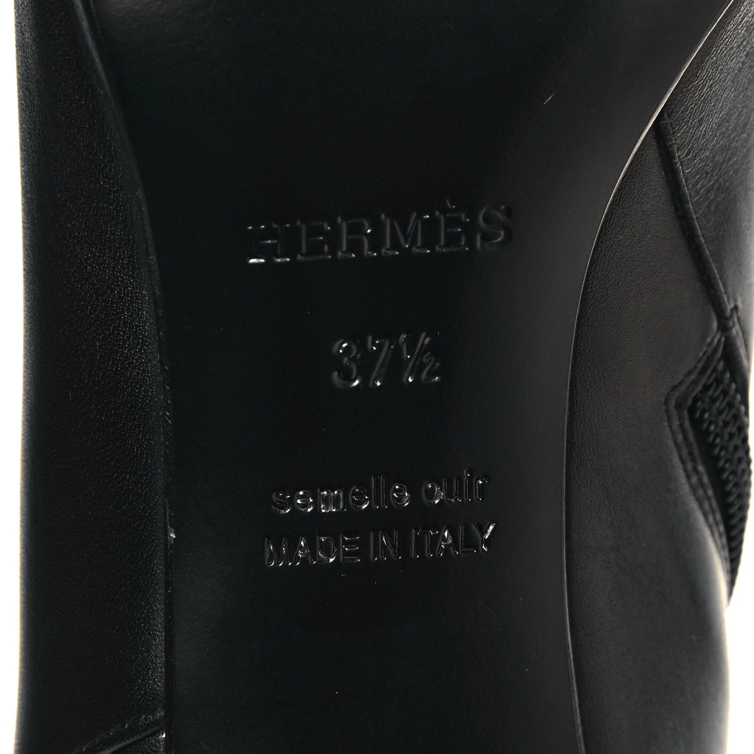 Hermes Calfskin Saint Germain Ankle Boots 37.5 Black 6 of 12