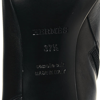 Hermes Calfskin Saint Germain Ankle Boots 37.5 Black 6 of 12