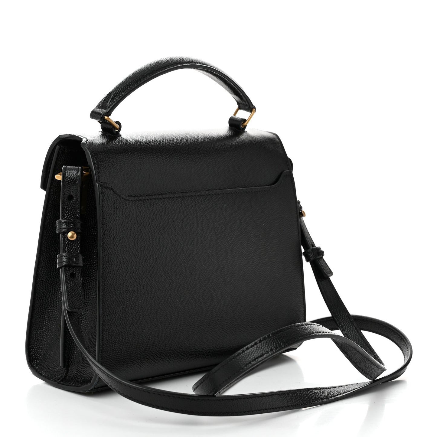Grain de Poudre Mini Classic Monogram Cassandra Top Handle Black