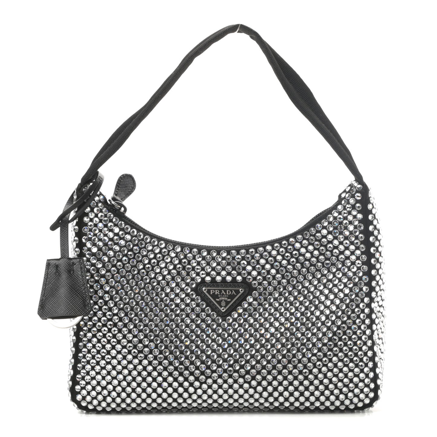 Satin Crystal Mini Re-Edition 2000 Bag Cristal