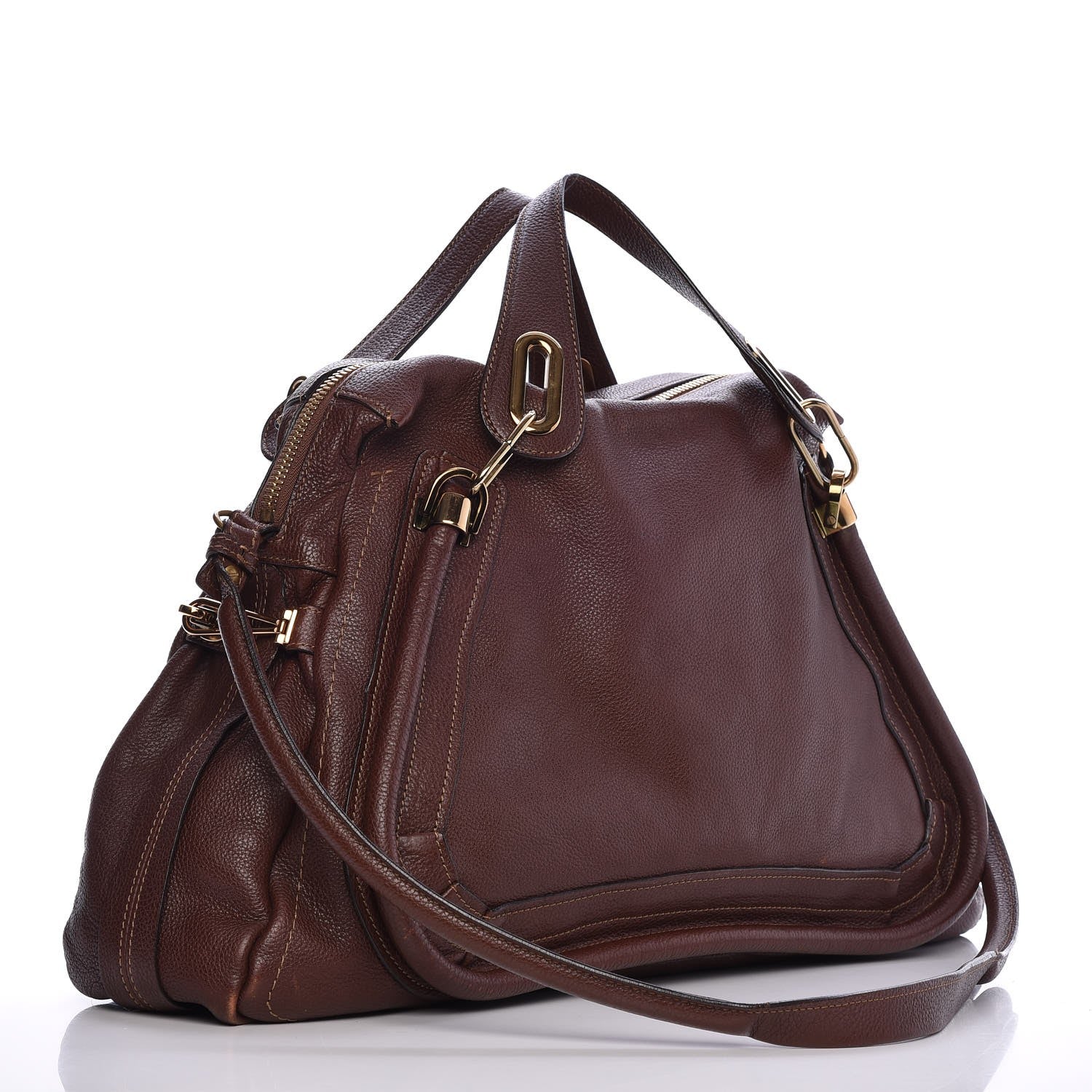 Chloe Calfskin Large Paraty Chocolate 4 of 20