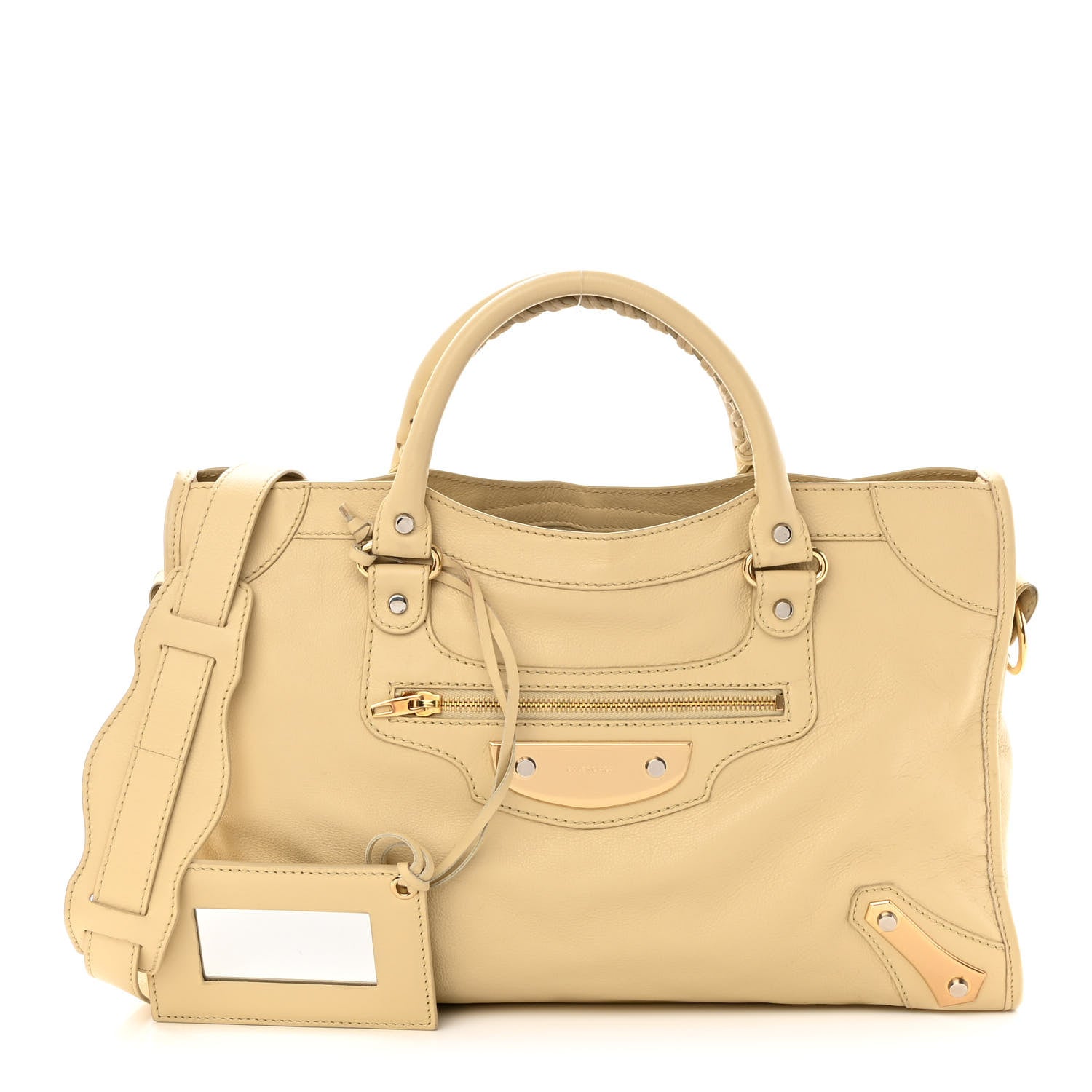 Balenciaga Veau Amp Plate Gold Hardware City Beige Argile 1 of 16