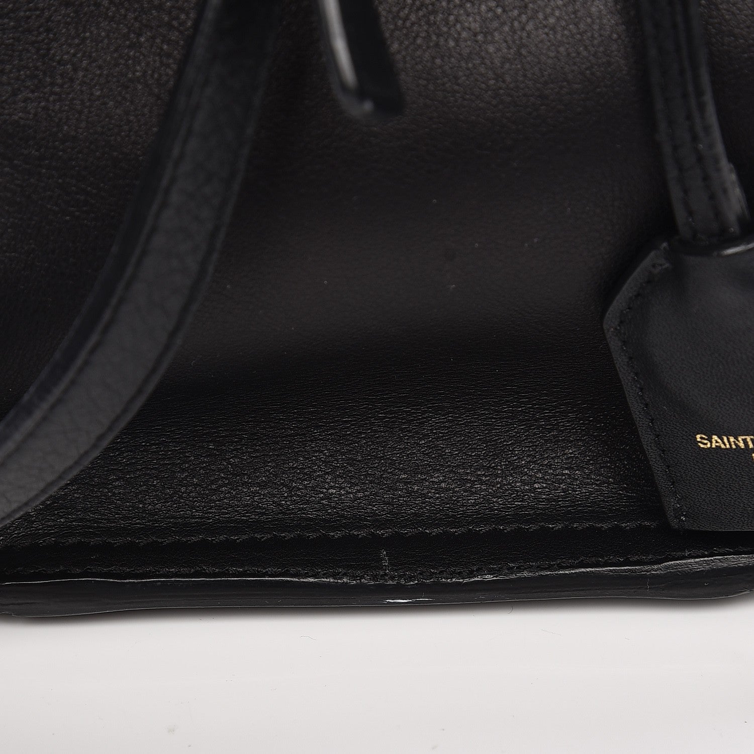 Saint Laurent Calfskin Monogram Baby Downtown Cabas Black 15 of 17