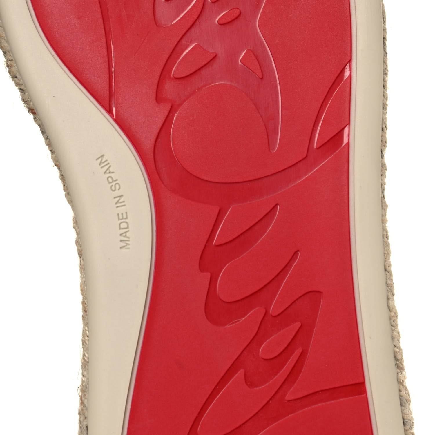 Christian Louboutin Toile Calfskin Espasneak Flat Sneaker 40 Ivory 6 of 8