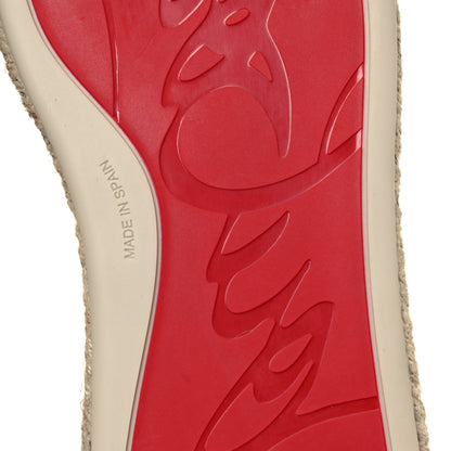 Christian Louboutin Toile Calfskin Espasneak Flat Sneaker 40 Ivory 6 of 8