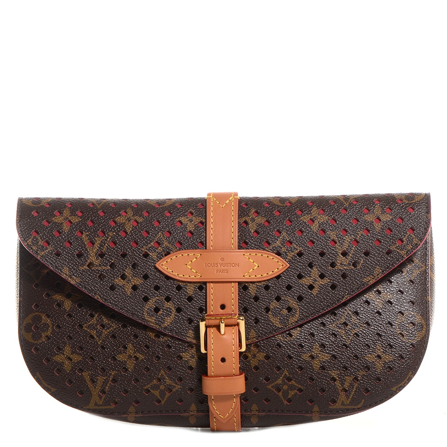 Monogram SC Flore Clutch Saumur Corail