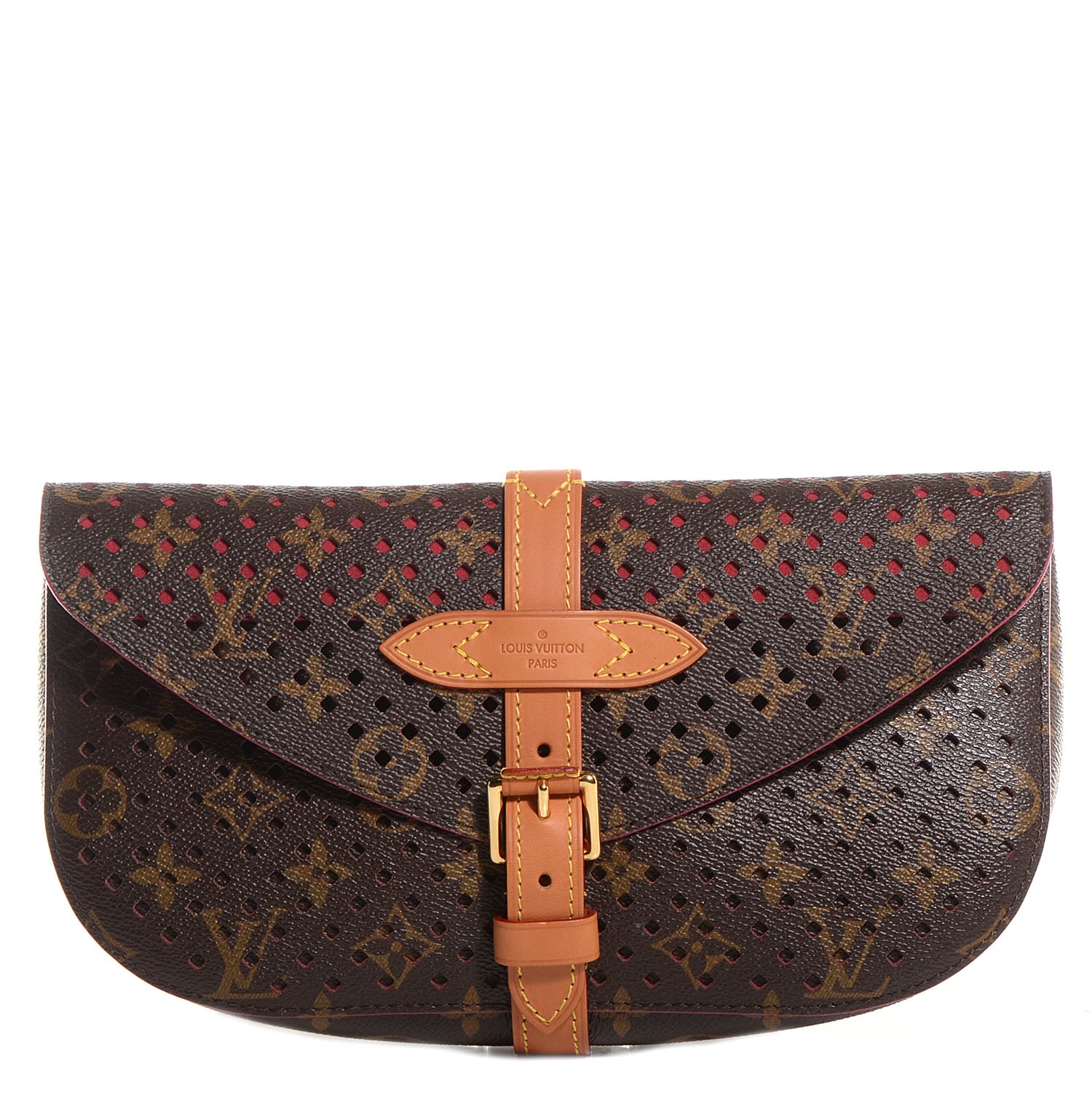 Louis Vuitton Monogram SC Flore Clutch Saumur Corail 1 of 6