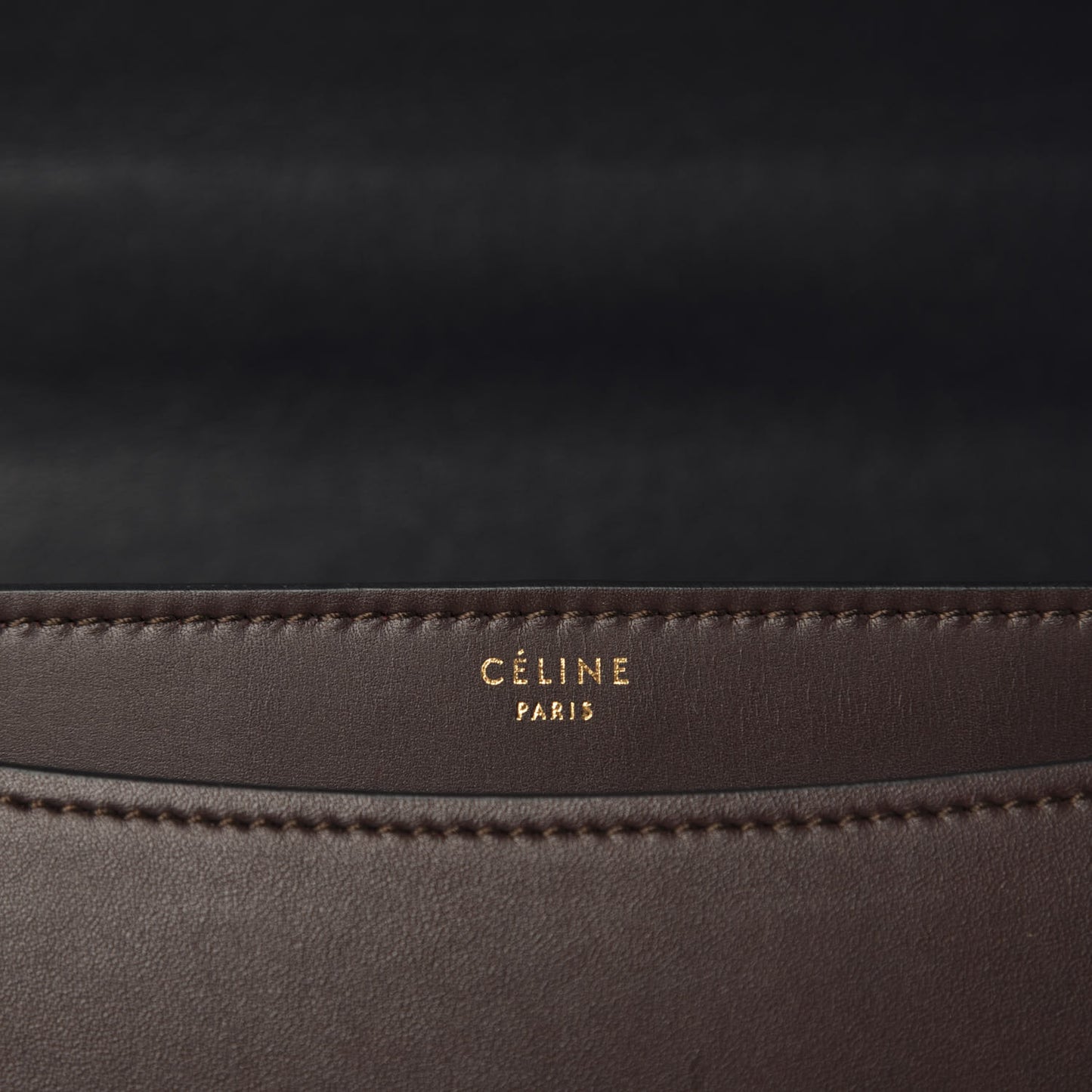 Calfskin Bicolor Medium Case Flap Navy Burgundy