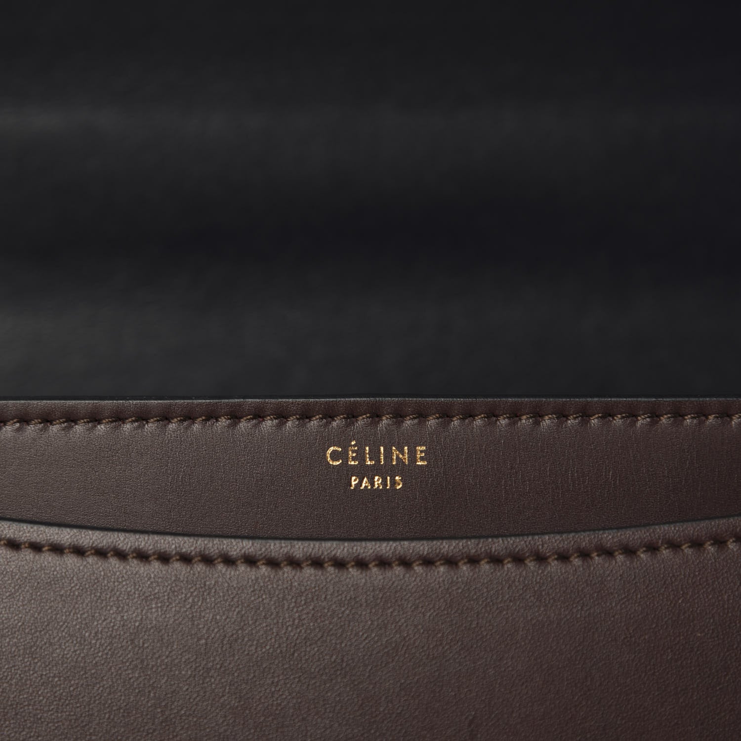 Celine Calfskin Bicolor Medium Case Flap Navy Burgundy 8 of 10