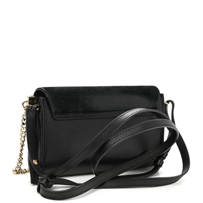 Chloe Suede Calfskin Mini Faye Shoulder Bag Black 3 of 12