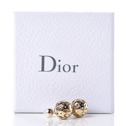 Christian Dior Pearl Star Mise En Dior Tribal Earrings Gold 4 of 4