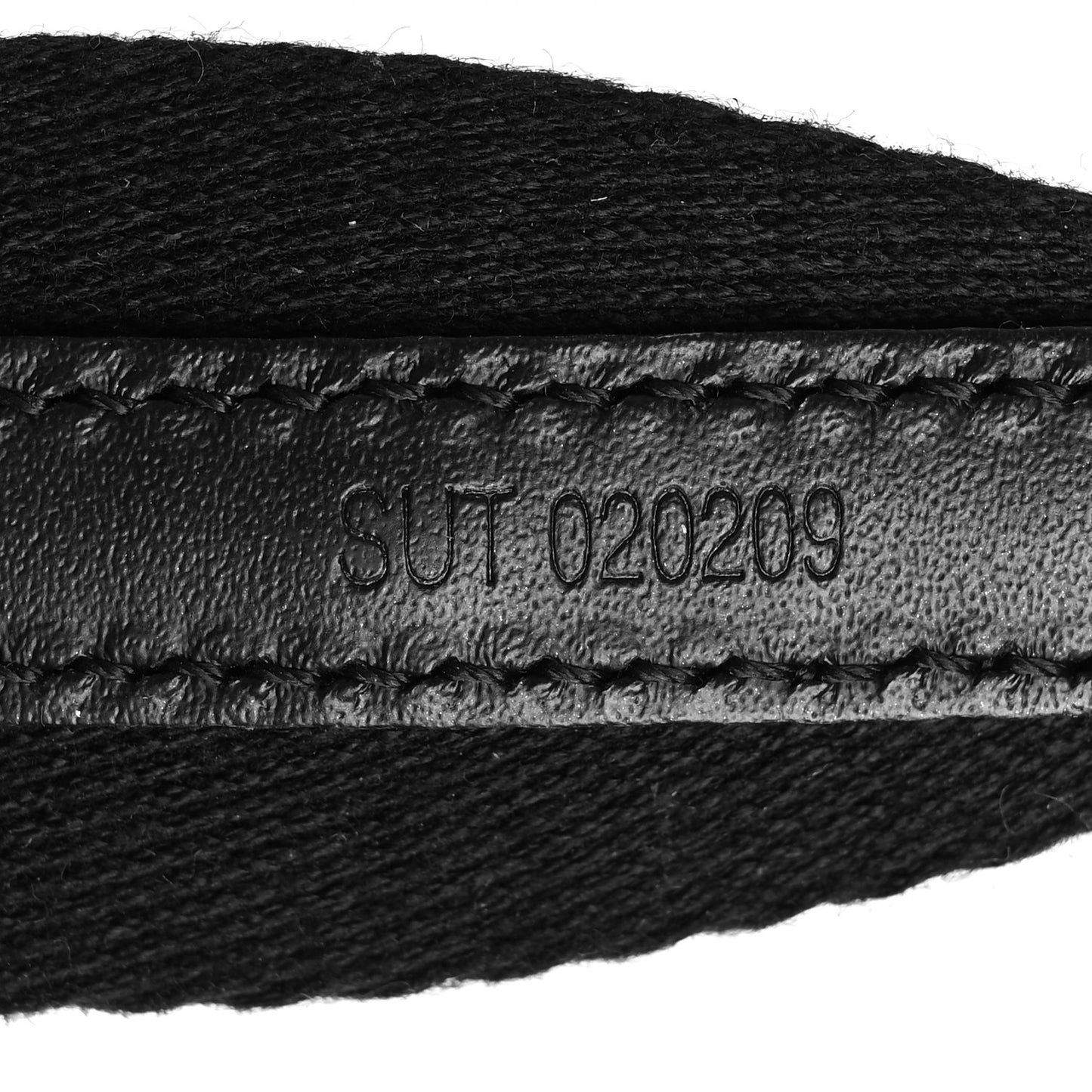 Canvas Calfskin Adjustable Shoulder Strap Black