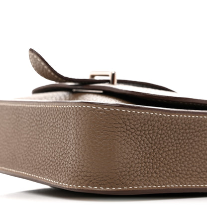 Hermes Taurillon Clemence Steve Pochette Etoupe 10 of 13