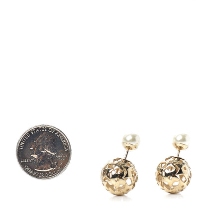 Christian Dior Pearl Star Mise En Dior Tribal Earrings Gold 2 of 4