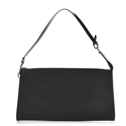 Louis Vuitton Epi Pochette Accessories 24 Black 1 of 9