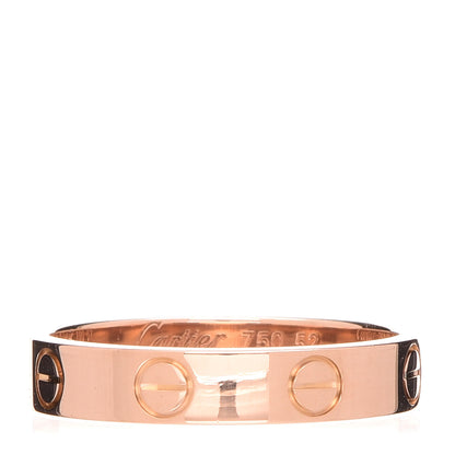 Cartier 18K Pink Gold 3.5mm LOVE Wedding Band Ring 52 6 1 of 6