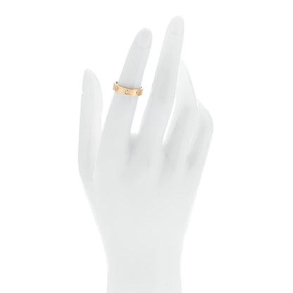 Cartier 18K Yellow Gold Diamond 4mm LOVE Wedding Band Ring 48 4.5 2 of 5