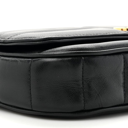 Celine Goatskin Matelasse Chain Shoulder Bag Black 10 of 11