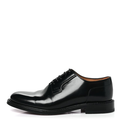 Christian Dior Polished Calfskin Mens Derby Shoes 44 Black 1 of 9