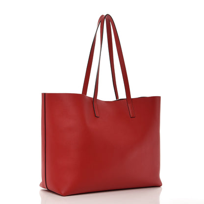 Saint Laurent Calfskin Large Shopping Tote Red 4 of 12