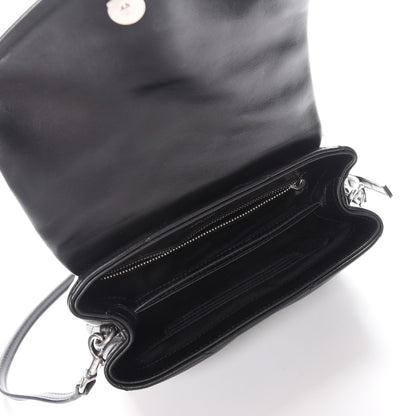 Saint Laurent Calfskin Y Quilted Monogram Toy Loulou Crossbody Bag Black 5 of 9