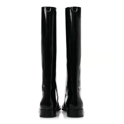 Saint Laurent Vitello Ruinart Hunt 25 Boots 40 Black 6 of 13