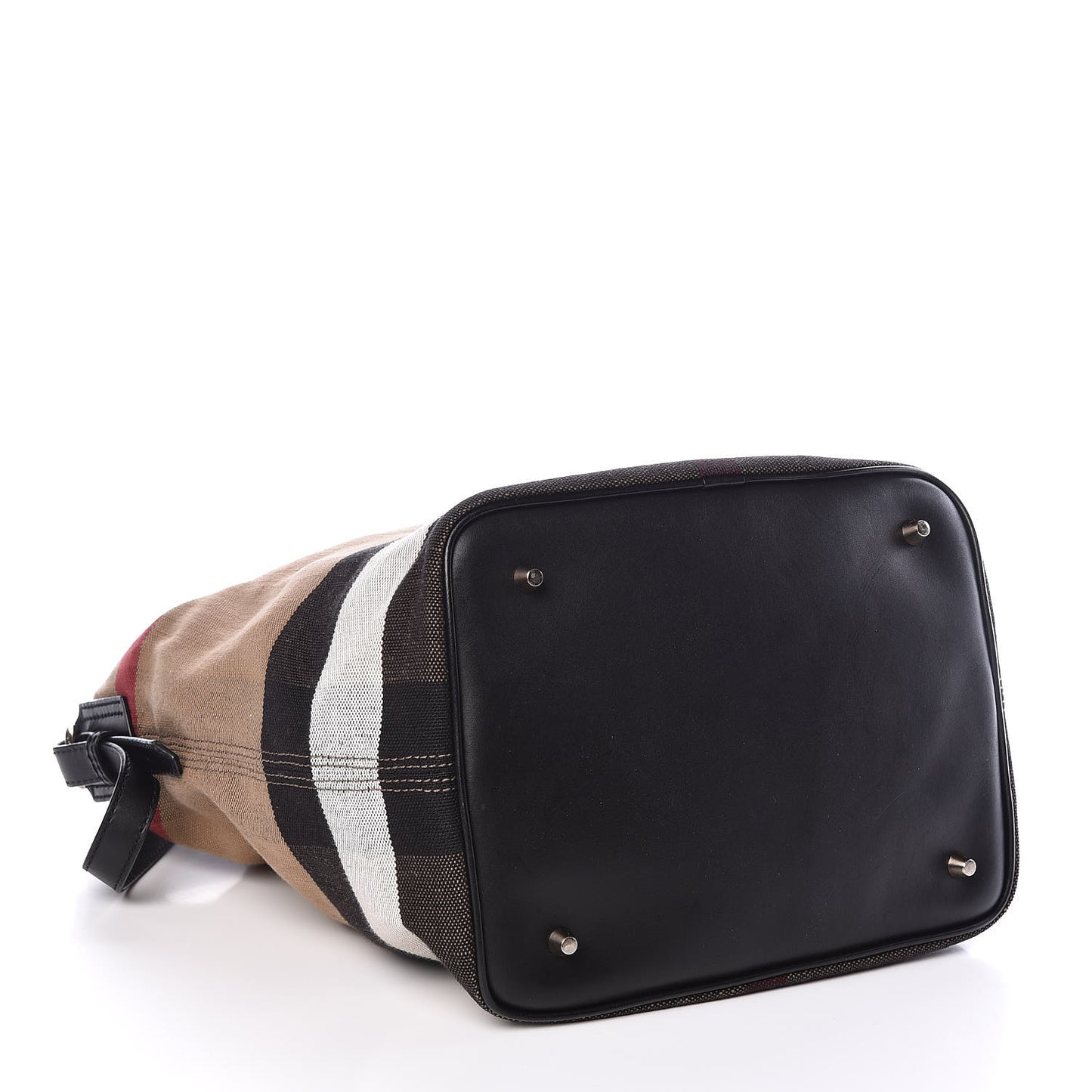 Canvas Mega Check Medium Ashby Hobo Black