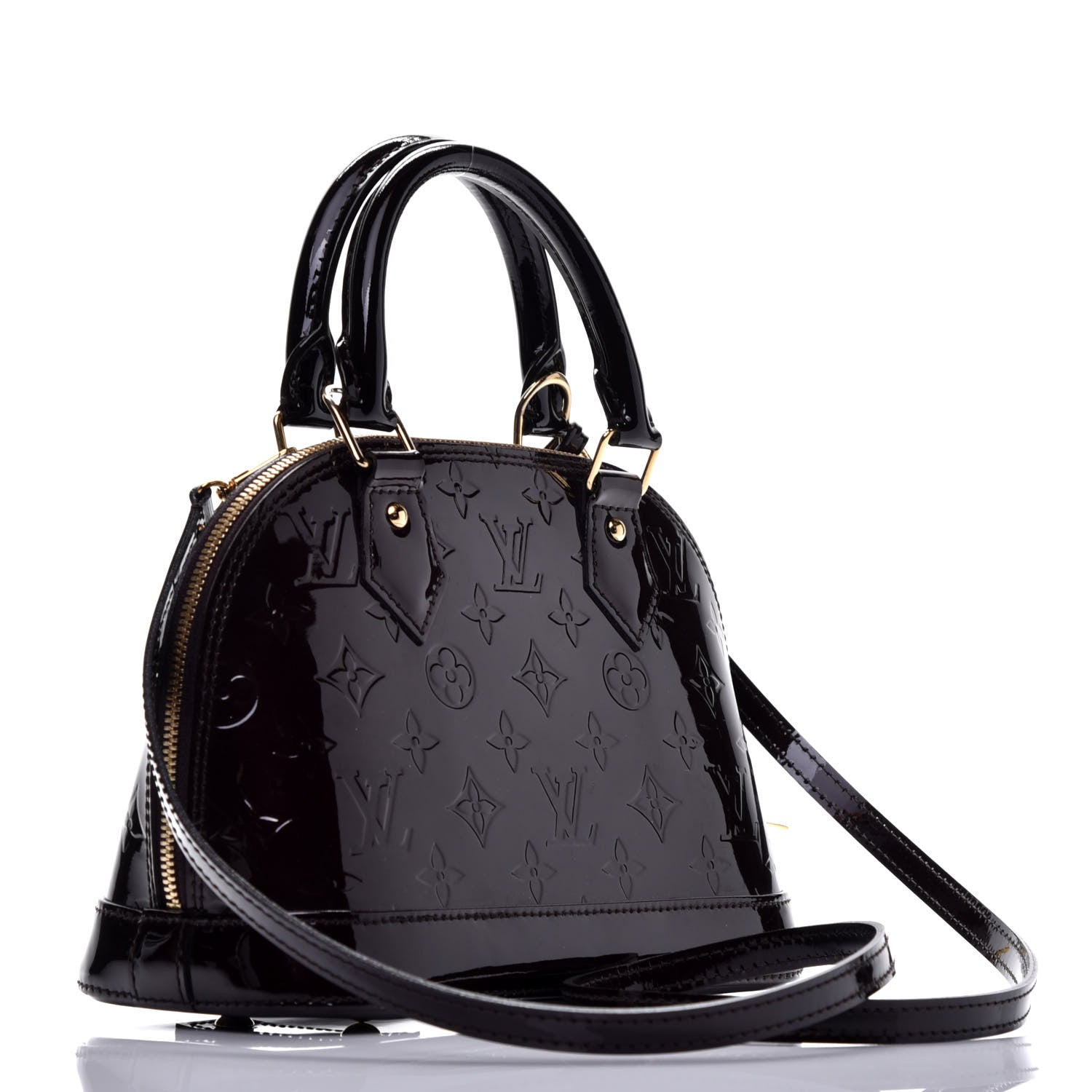 Louis Vuitton Vernis Alma BB Amarante 4 of 10