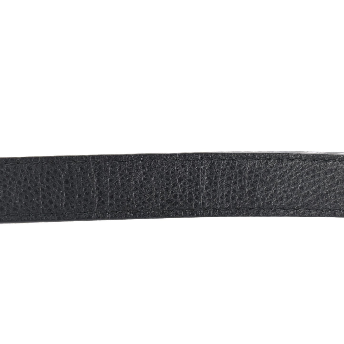 Grained Calfskin Saddle Belt Bag Black