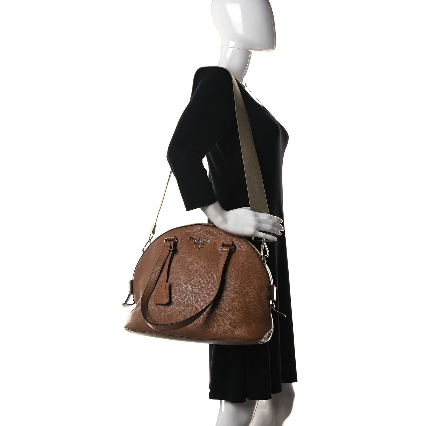 Vitello Daino Dome Satchel Cuoio