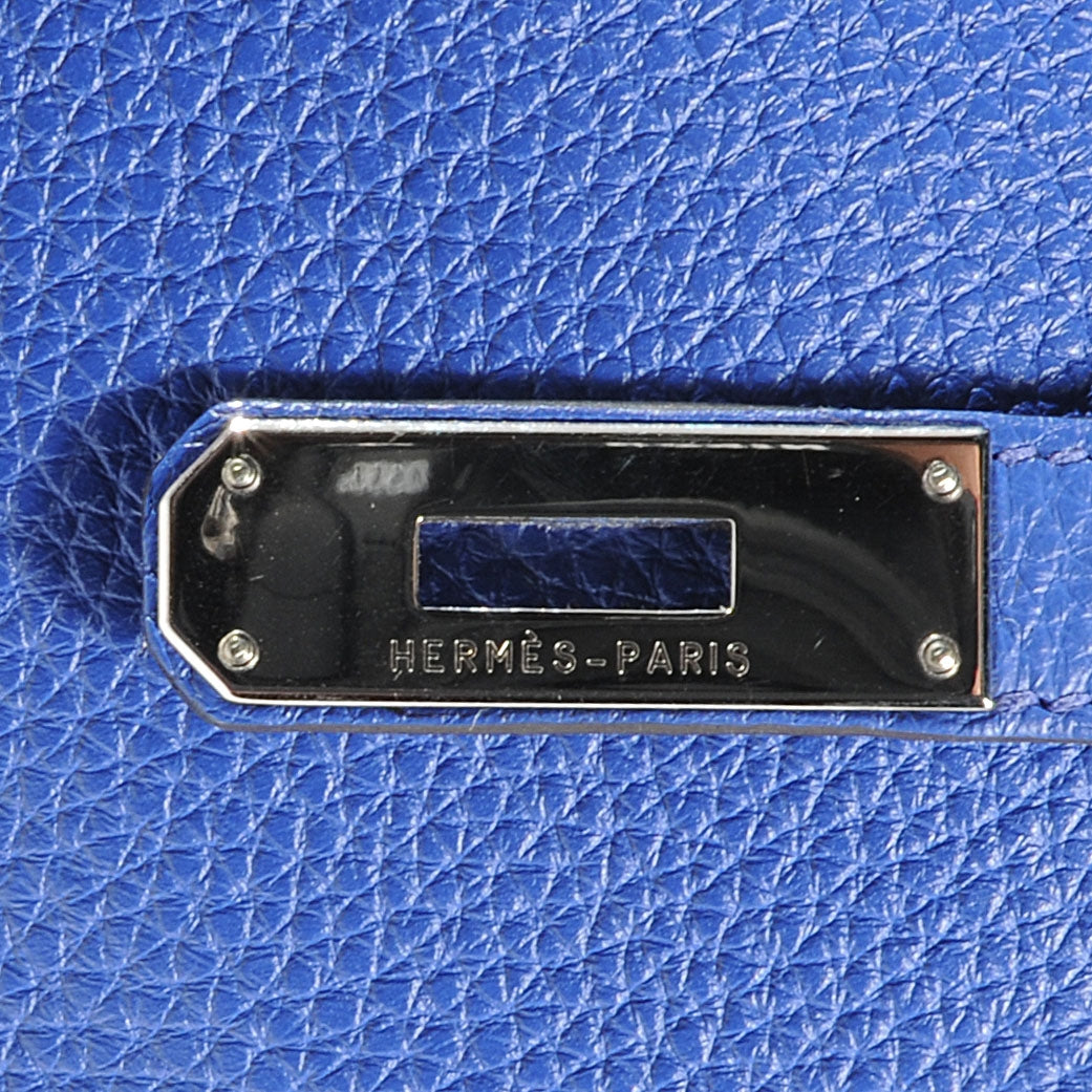 Hermes Togo Birkin 35 Bleu Electrique 8 of 9