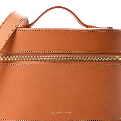 Mansur Gavriel Calfskin Train Case Crossbody Cammello 12 of 13