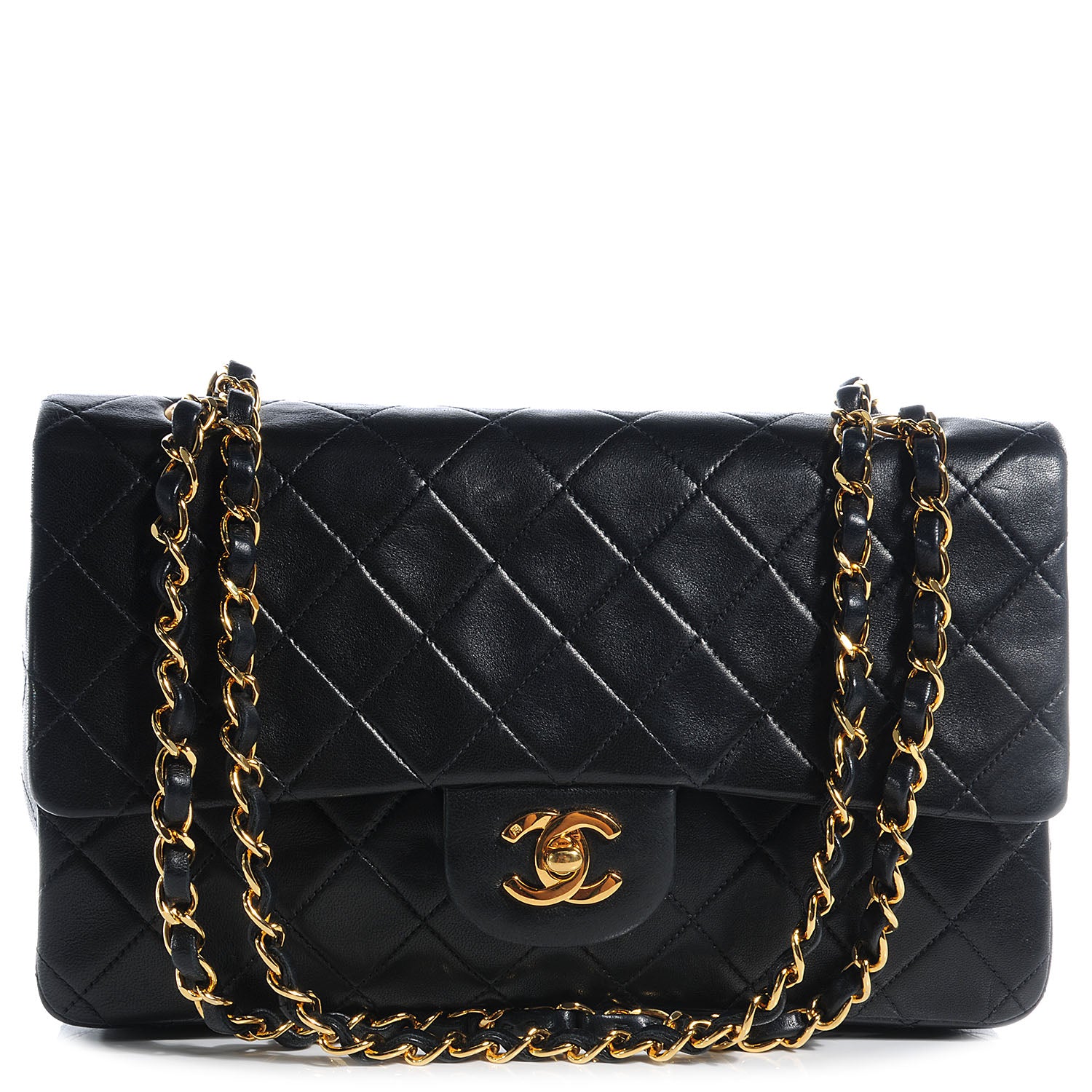 Chanel Lambskin Medium Double Flap Black 1 of 11