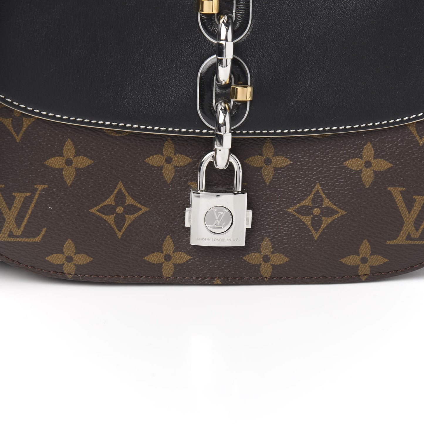 Calfskin Monogram Chain It Bag PM Black