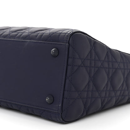 Christian Dior Ultra Matte Calfskin Cannage Large Lady Dior Purple 10 of 10