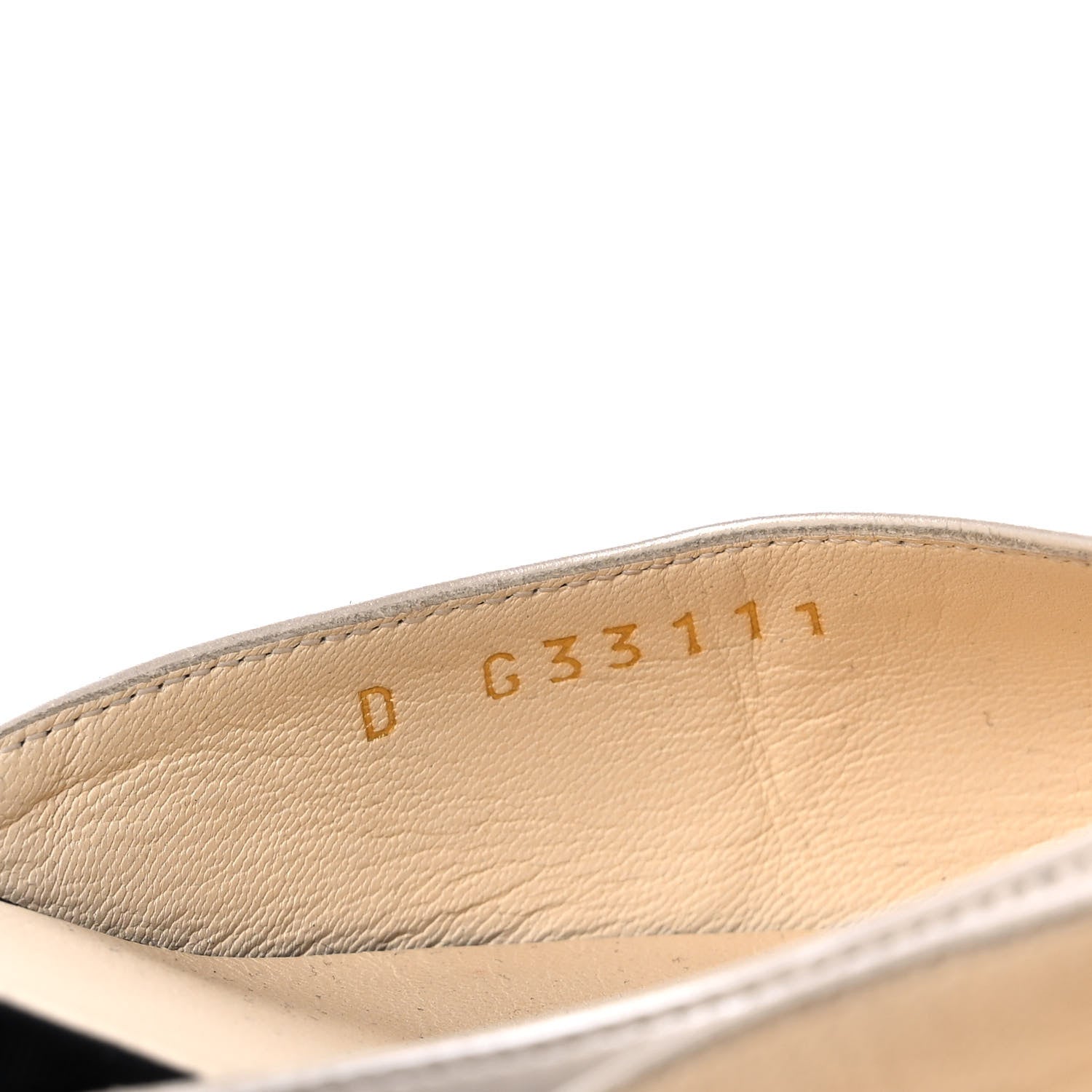 Chanel Metallic Calfskin Grosgrain Cap Toe CC Slingback Pumps 39.5 Ivory Black 8 of 9