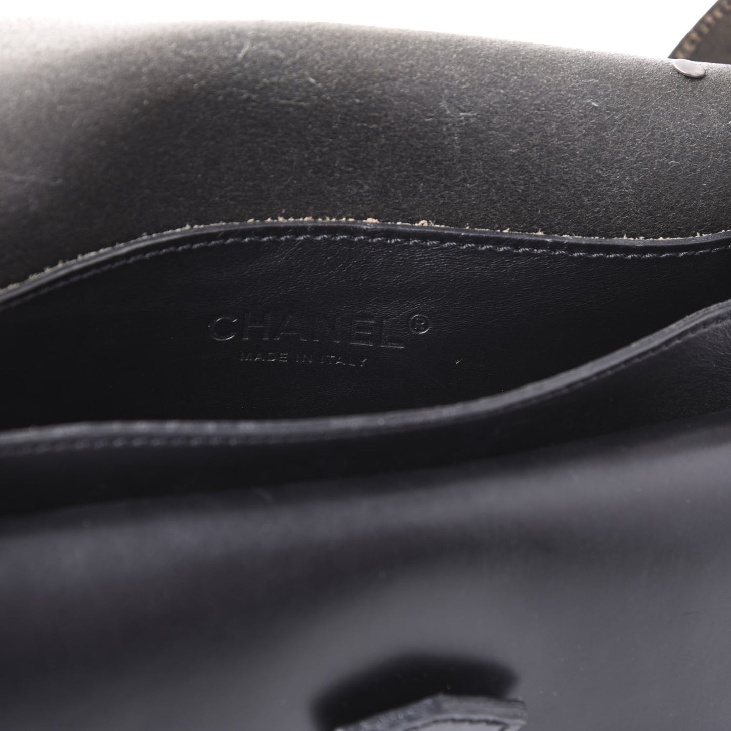 Calfskin Medallion Coins Saddle Bag Black