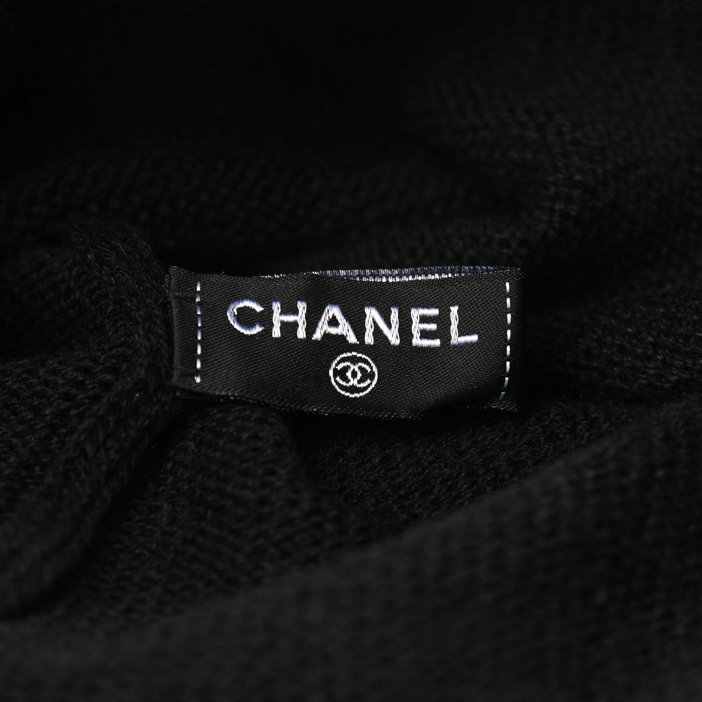 Cashmere CC Beanie Hat Black Gold