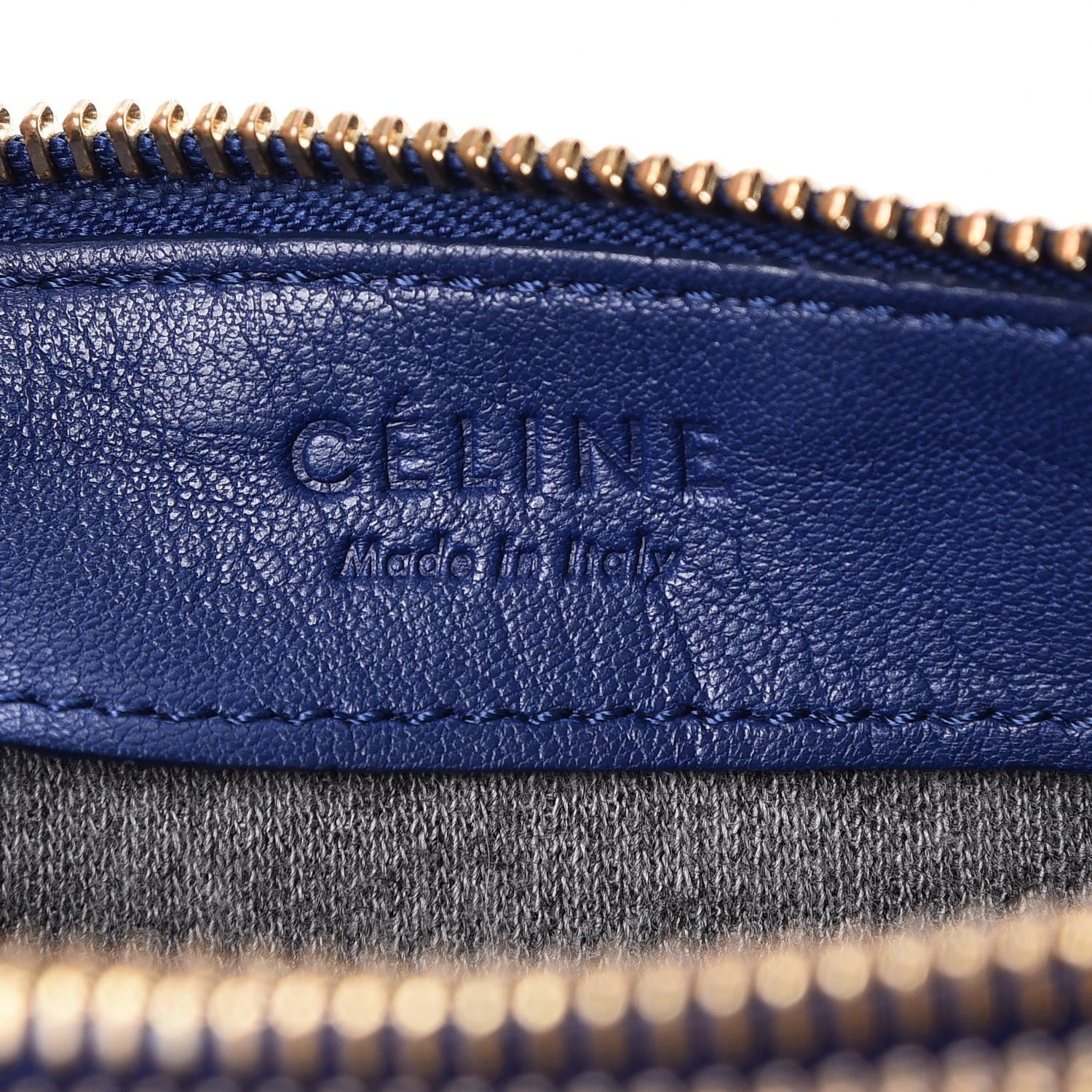 Celine Lambskin Small Trio Crossbody Bag Indigo 8 of 9
