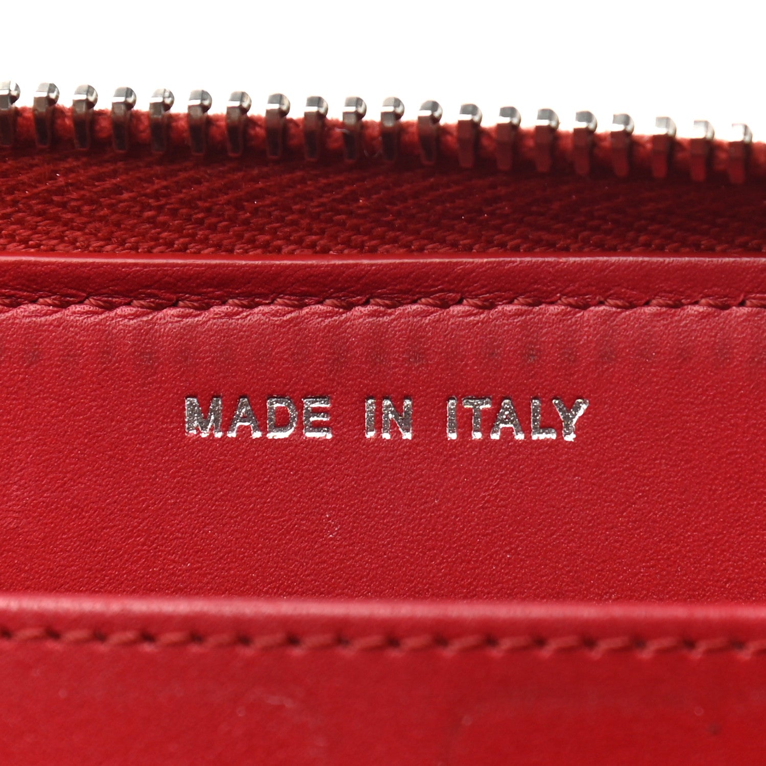 Chanel Caviar Quilted Large Gusset Zip Around Wallet Red 7 of 9