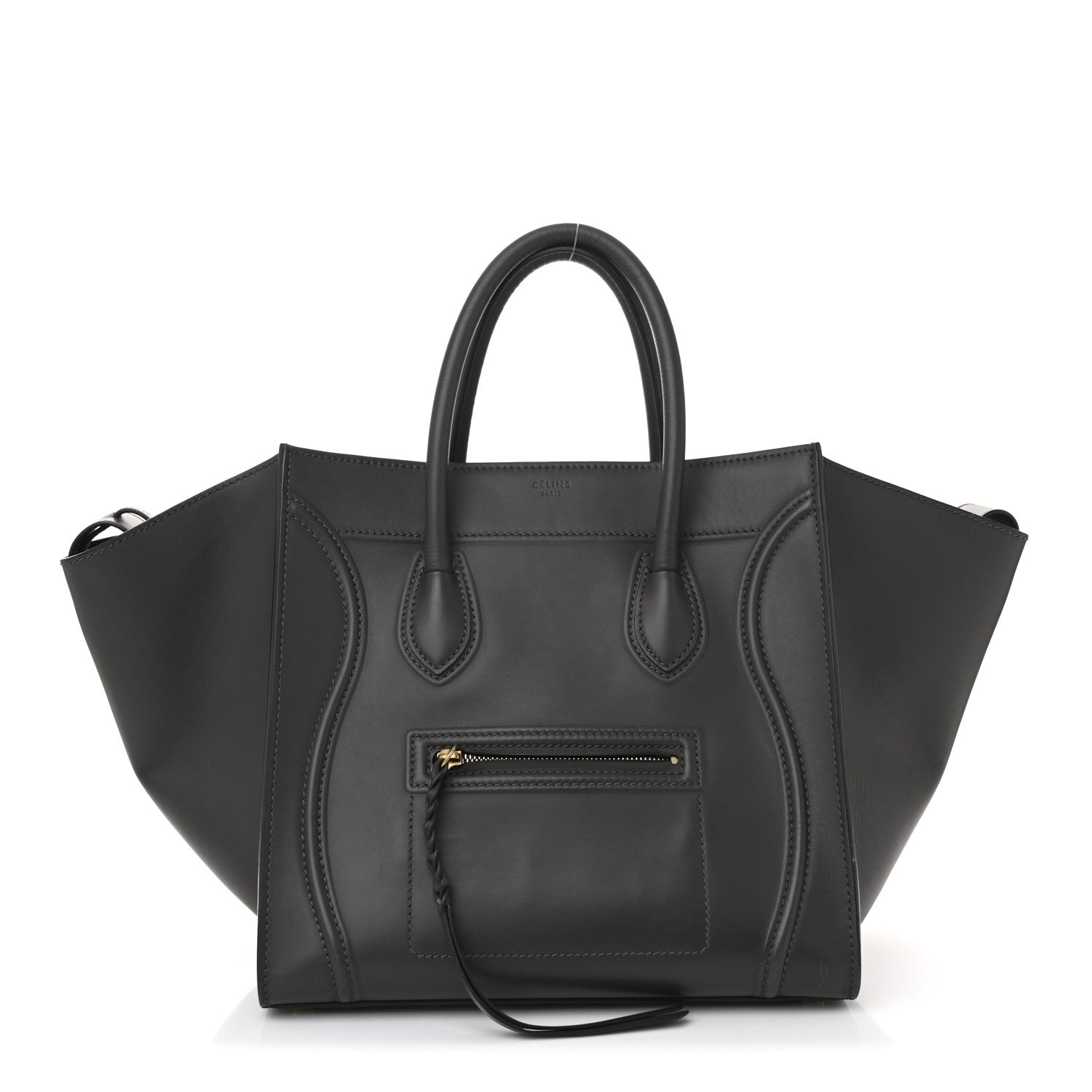 Celine Smooth Calfskin Medium Phantom Luggage Grey 1 of 25