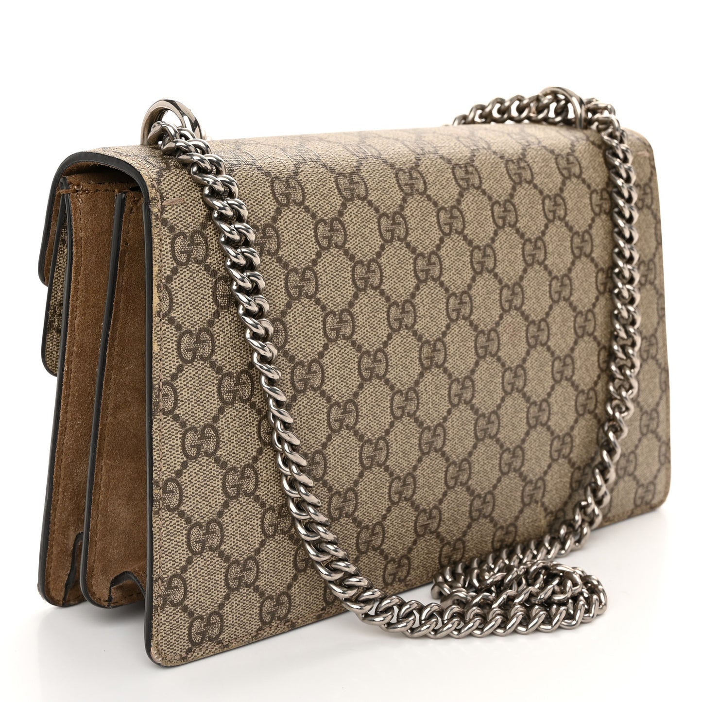 GG Supreme Monogram Small Dionysus Shoulder Bag Taupe