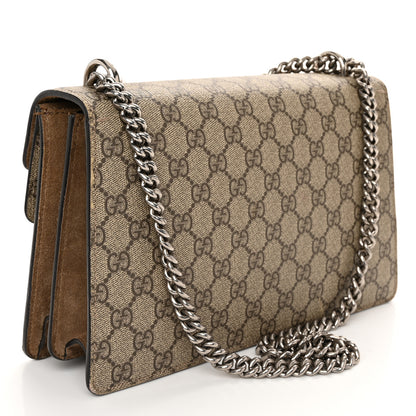 Gucci GG Supreme Monogram Small Dionysus Shoulder Bag Taupe 3 of 15