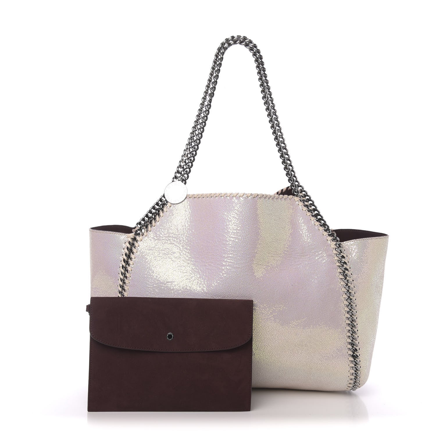 Stella McCartney Iridescent Shaggy Deer Falabella Reversible Tote White 1 of 20